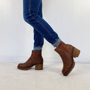 MIA brown Faux Leather Ankle Boots
